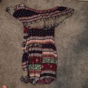 Patterned romper